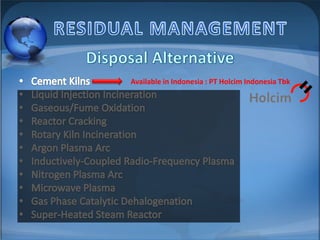 Available in Indonesia : PT Holcim Indonesia Tbk

 