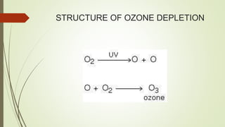 STRUCTURE OF OZONE DEPLETION
 