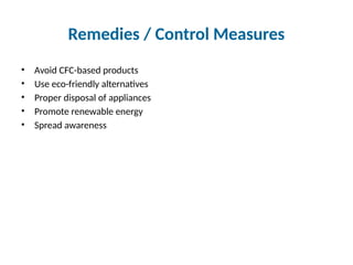 Understanding Ozone Depletion: Causes, Effects, and Global Solutions | PPTX
