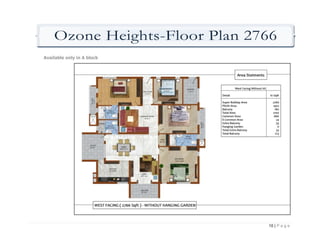 Ozone Heights-Floor Plan 2766
Available only in A block




                               10 | P a g e
 