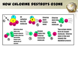 How Chlorine destroys Ozone
 