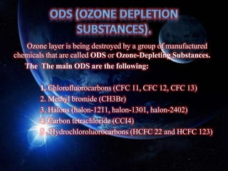 Ozone layer and depletion | PPTX
