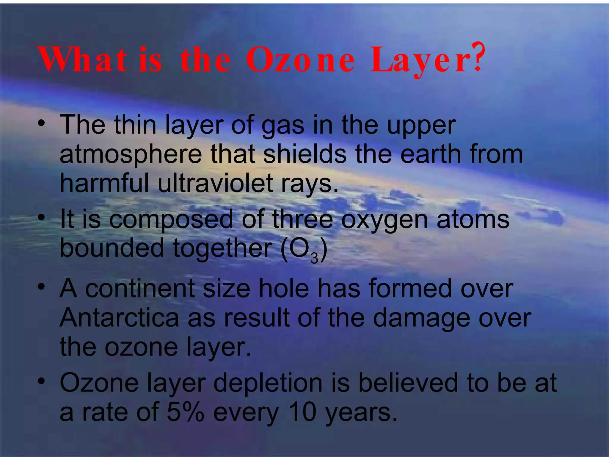 Ozone layer & carbon cycle | PPT