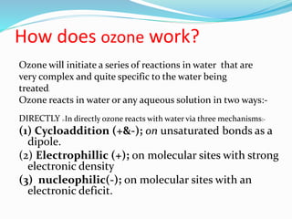Ozone water treatment | PPTX