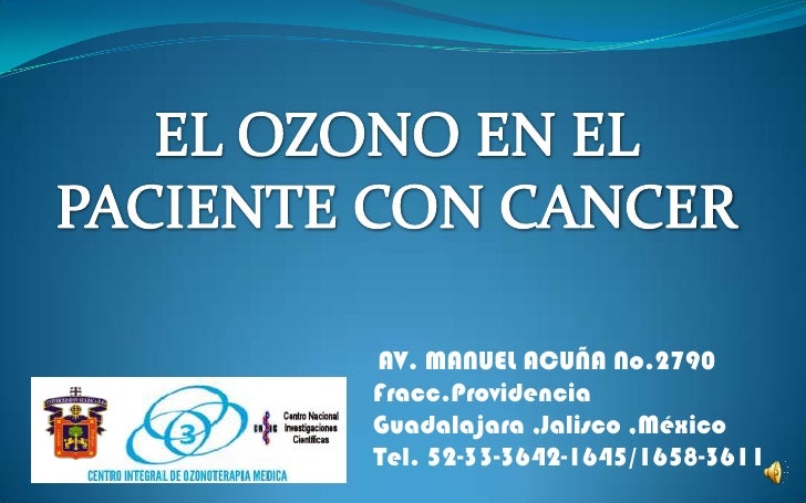 Ozono En El Tratamiento Del Cancer Power Point