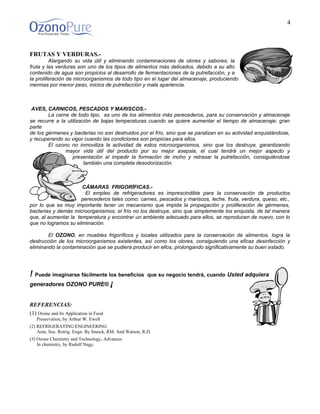 Ozono en la linea  restaurantera