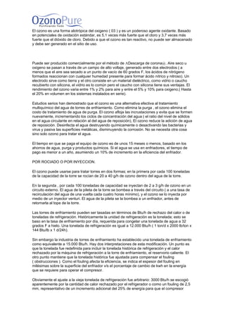 Ozono en torres de  enfriamiento