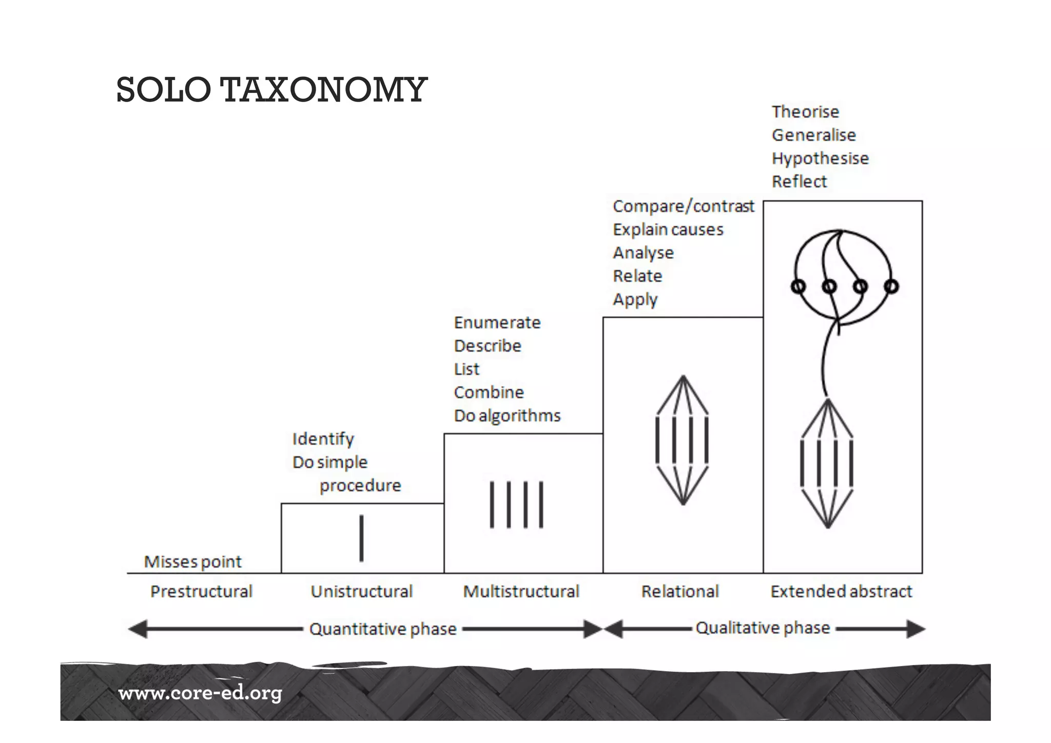 SOLO TAXONOMY
 