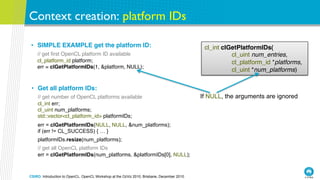 Introduction to OpenCL, 2010 | PDF
