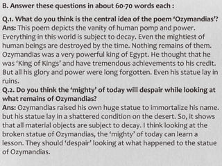 ozymandias poem interpretation