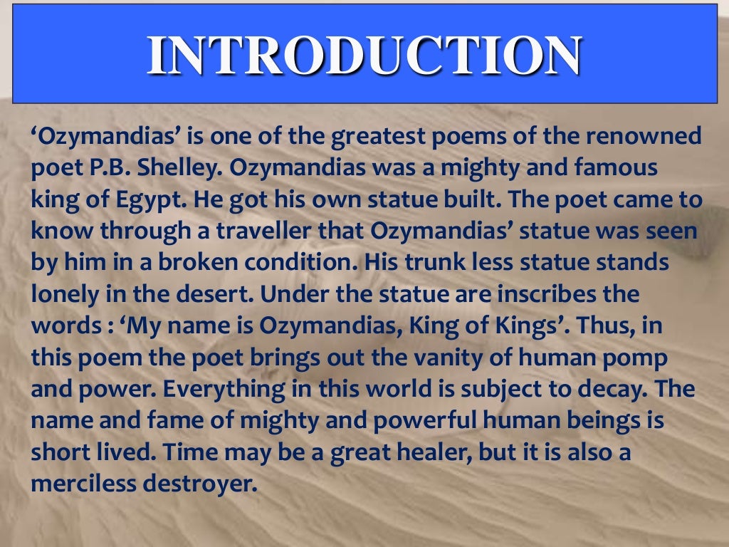 Ozymandias PPT