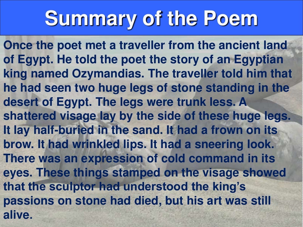 Ozymandias PPT