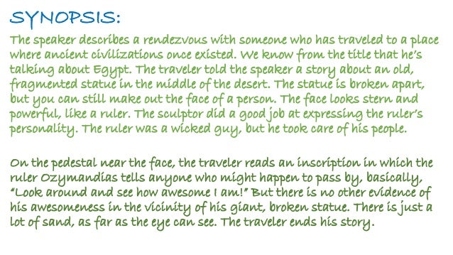 ozymandias poem pdf