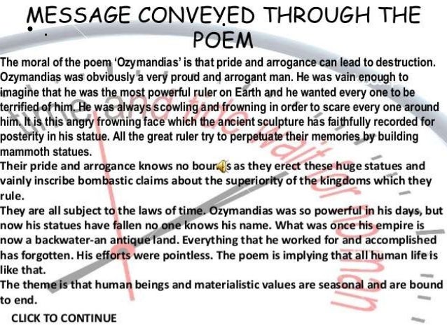 ozymandias definition