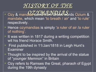 Ozymandias | PPT