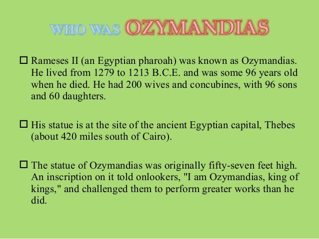 ozymandias analysis