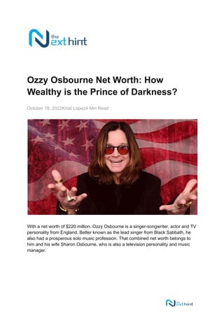 what group did ozzy osbourne belong to