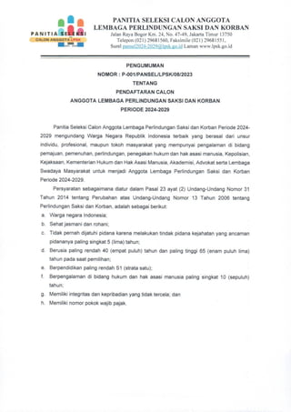 P-001 Pengumuman Pendaftaran Seleksi Calon Anggota LPSK 2024-2029.pdf