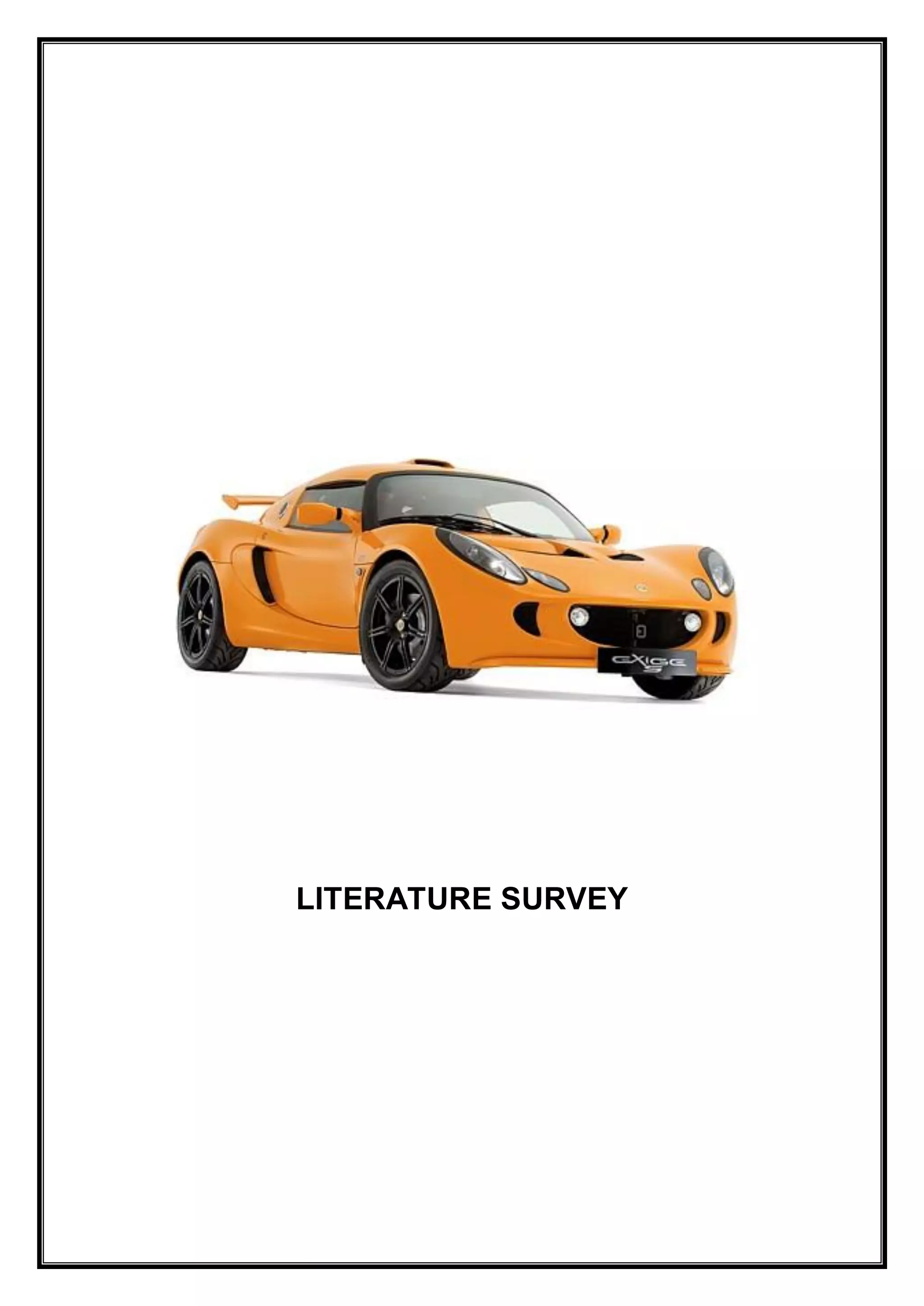LITERATURE SURVEY
 