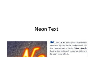 P 10 Neon Text