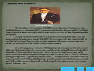 President Jose P. Laurel
contents next
back
 