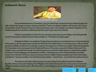 President Ferdinand E. Marcos
contents next
back
 