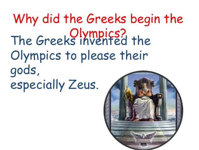 Why did the Olympics start?