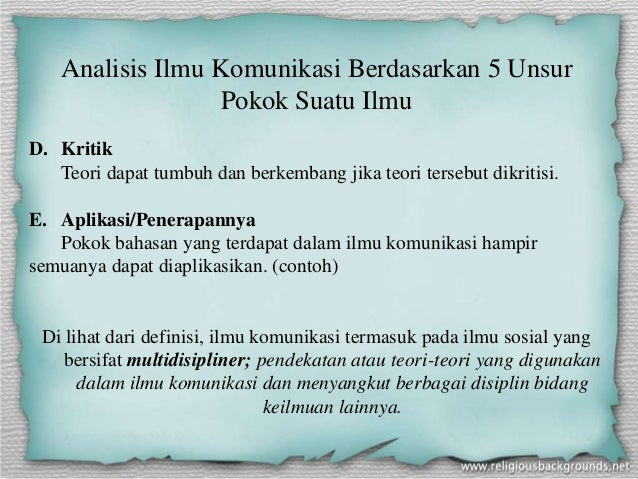 Pengantar Ilmu Komunikasi