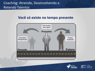 Coaching: Atraindo, Desenvolvendo e 
Retendo Talentos 
Você só existe no tempo presente 
 