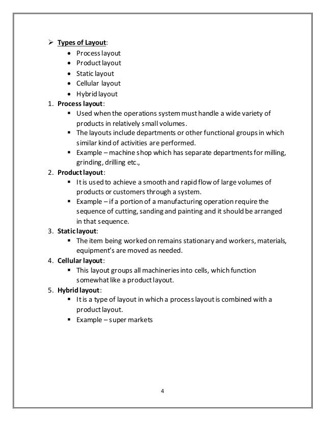 lay out of a business report