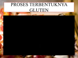 PROSES TERBENTUKNYA
GLUTEN
 