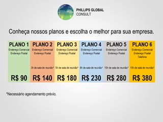 Conheça nossos planos e escolha o melhor para sua empresa. 
*Necessário agendamento prévio. 
 
