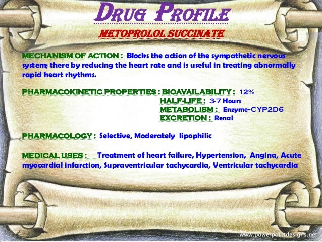 P.d.d.s. metoprolol succinate