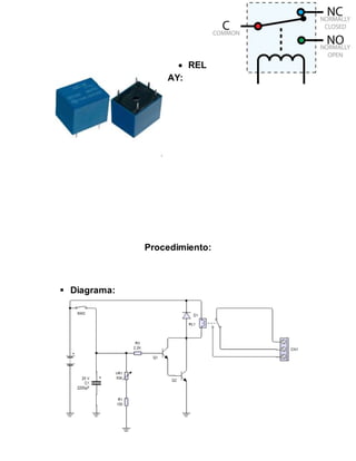  REL
AY:
Procedimiento:
Diagrama: