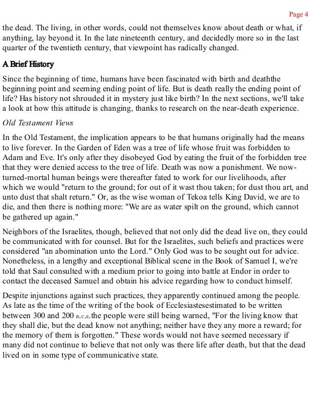 near death experience essay