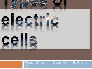 Piyush Singh Class – X Roll no. -
18
 