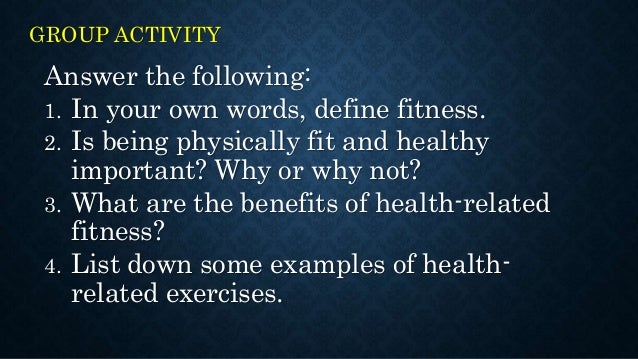 unit 1 physical fitness mapeh 8 physical education words for fitness