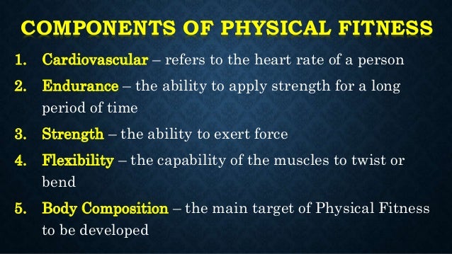 5 components of fitness