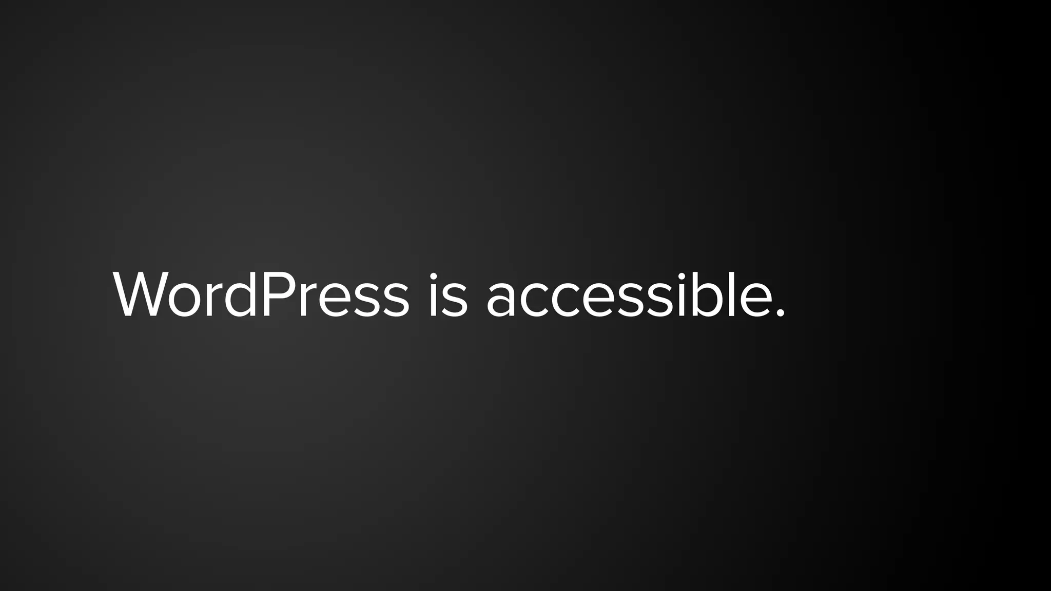 WordPress is accessible.
 