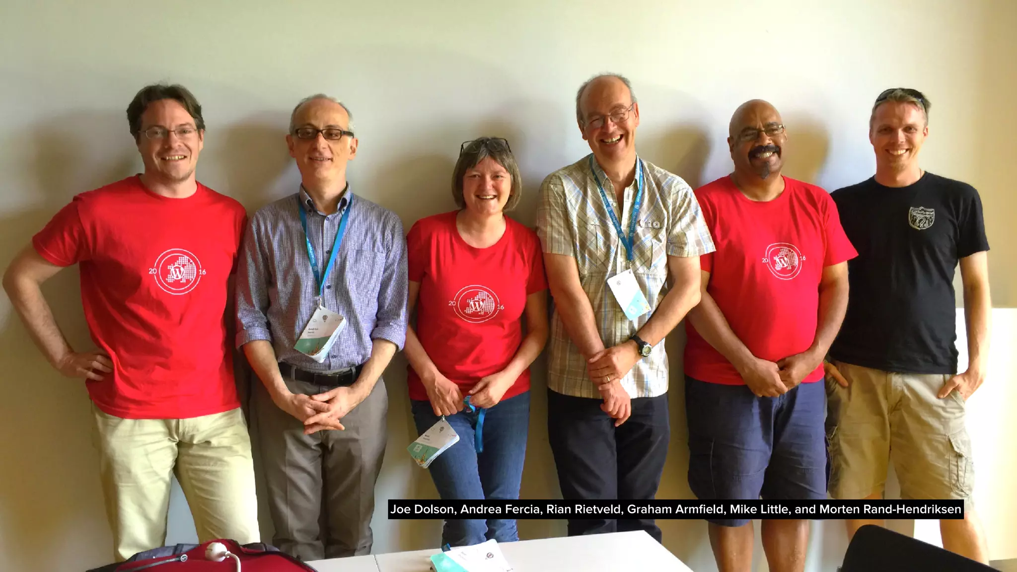 Joe Dolson, Andrea Fercia, Rian Rietveld, Graham Armﬁeld, Mike Little, and Morten Rand-Hendriksen
 