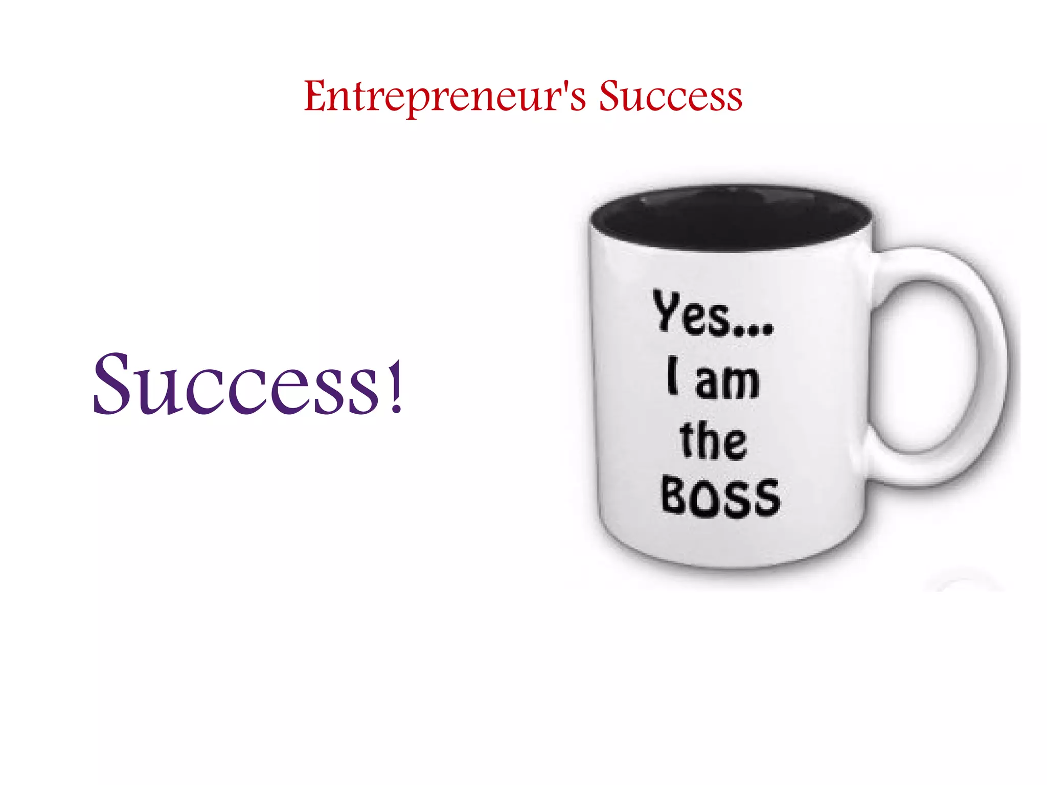 Entrepreneur's Success
Success!
 