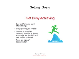 SAMPLE SLIDE
Setting Goals
 