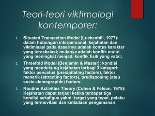 P. 3 ruang lingkup dan teori korban | PPT