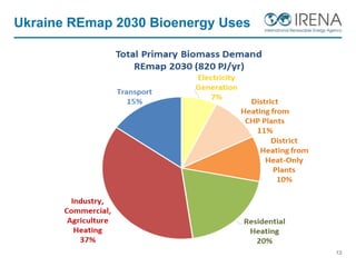Ukraine REmap 2030 Bioenergy Uses
13
 