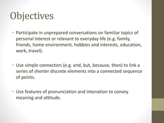 conversation practice in French | PPTX