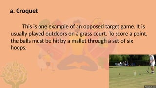 Opposed Game Example P.E.&Health PPT first Quarter grade 7 matatag pptx | PPTX