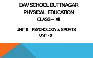 P.Ed XII UNIT 9.pdf Physical education class 12 notes | PDF