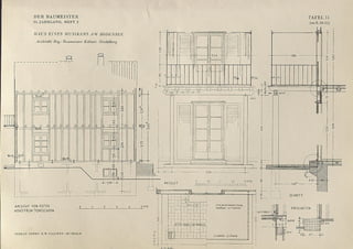 HAU S E IN E S M U SIKERS A M BODENSEE
Architekt Reg.- Baumeister Kölmel, Heidelberg
10.-10
ANSICHT
.SCHNITT
Z IN K B L -C C M A t S D E C K U N C i
D A B C 'S E R l-A T T E N P O S T
ANSIC-UT VON OSTEN
K0N5TRUKTI0NSSC-HEMA
EINZELHEITEN
LATTENROST
PAPPE <0
lAgUpUtnmEl«R O T E
VERLAG GEORG D. W. CALLWEY - MÜNCHEN
E IS E R N E S C E L A N D E R
DER BAUMEISTER TAFEL 15
34. JAHRGANG, HEFT 2 (zu S. 50-51)
 