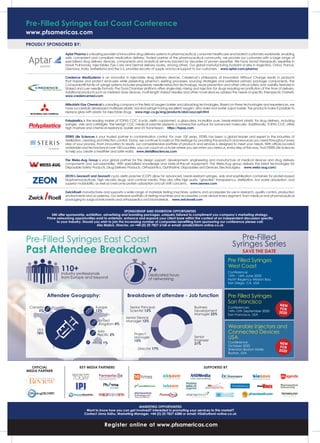ProudLy sPonsored by:
sPonsorsHiP and exHibition oPPortunities
SMi	offer	sponsorship,	exhibition,	advertising	and	branding...