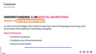 The Role of AI in Digital Marketing - Leadcrew | PDF